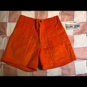 OP Vintage Orange Corduroy Shorts